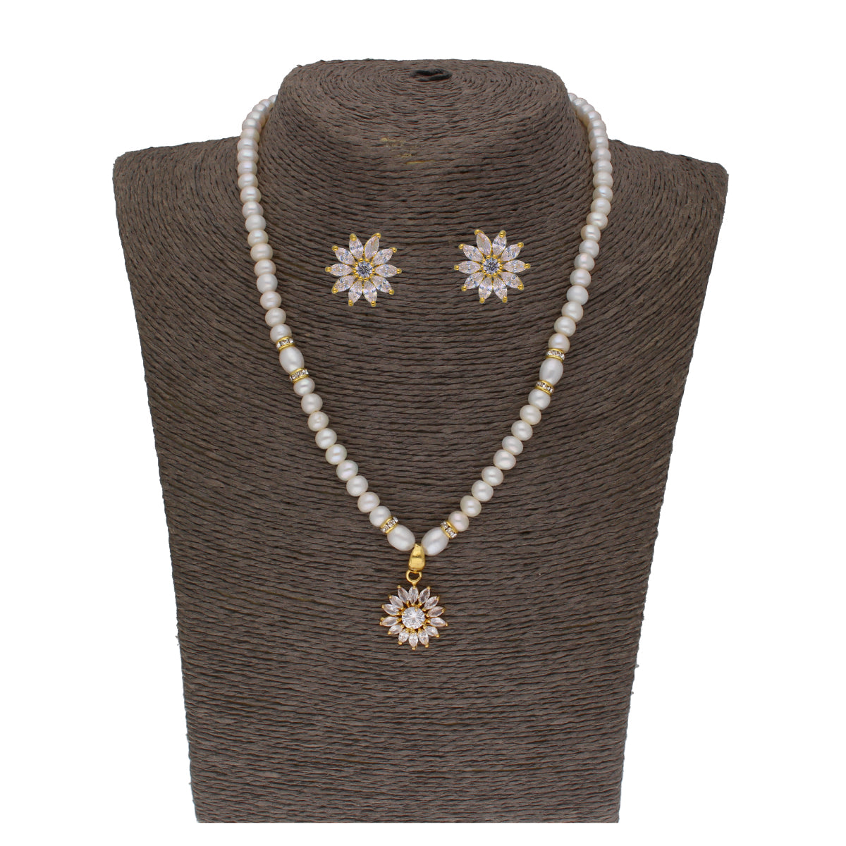 J Pearls Anahita 1 Line Pearl Sets - Real Pearl Jewelry | Grocsy