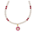 J Pearls Navishka 1 Line Pearl Sets - Real Pearl Jewelry | Grocsy