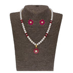 J Pearls Navishka 1 Line Pearl Sets - Real Pearl Jewelry | Grocsy