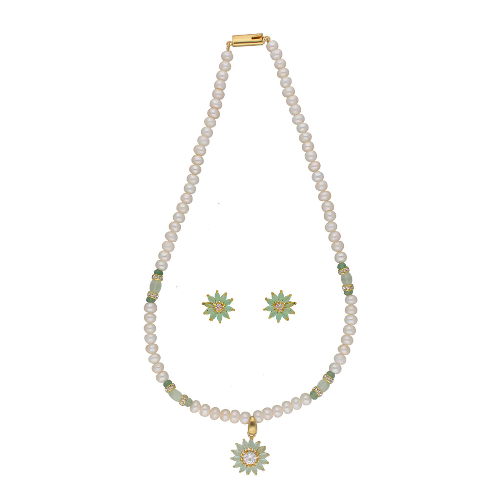 J Pearls Babita 1 Line Pearl Sets - Real Pearl Jewelry | Grocsy