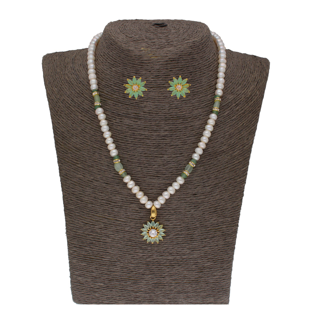 J Pearls Babita 1 Line Pearl Sets - Real Pearl Jewelry | Grocsy