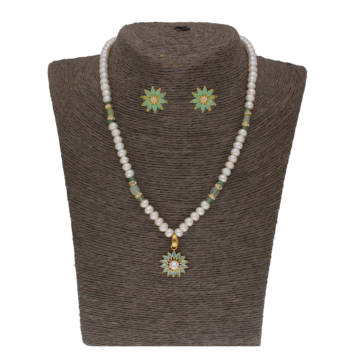 J Pearls Babita 1 Line Pearl Sets - Real Pearl Jewelry | Grocsy
