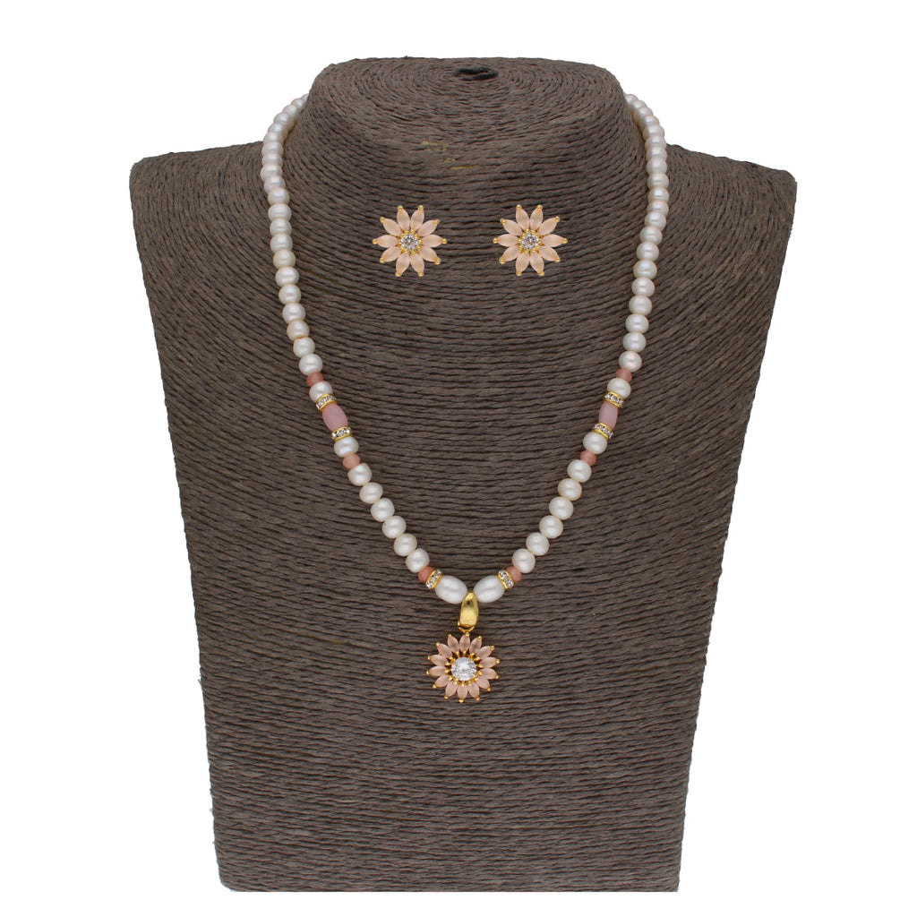 J Pearls Dhavni 1 Line Pearl Sets - Real Pearl Jewelry | Grocsy