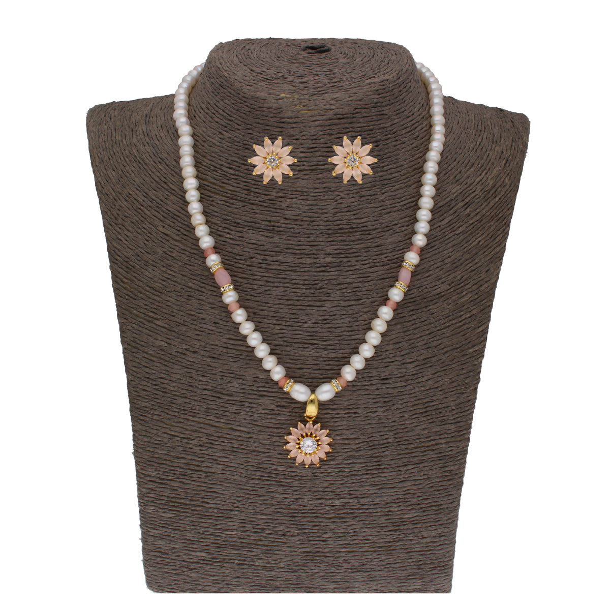 J Pearls Dhavni 1 Line Pearl Sets - Real Pearl Jewelry | Grocsy