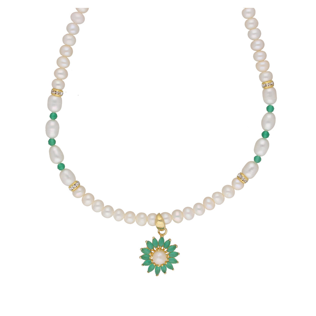 J Pearls Bahupuspa 1 Line Pearl Sets - Real Pearl Jewelry