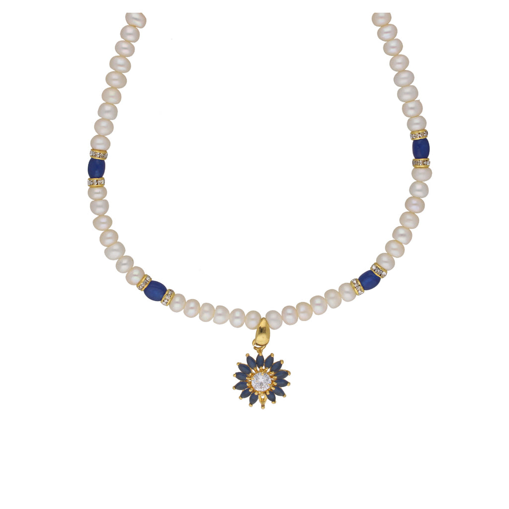 J Pearls Eeshika 1 Line Pearl Sets - Real Pearl Jewelry | Grocsy