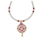 J Pearls Krishna 1 Line Pearl Sets - Real Pearl Jewelry