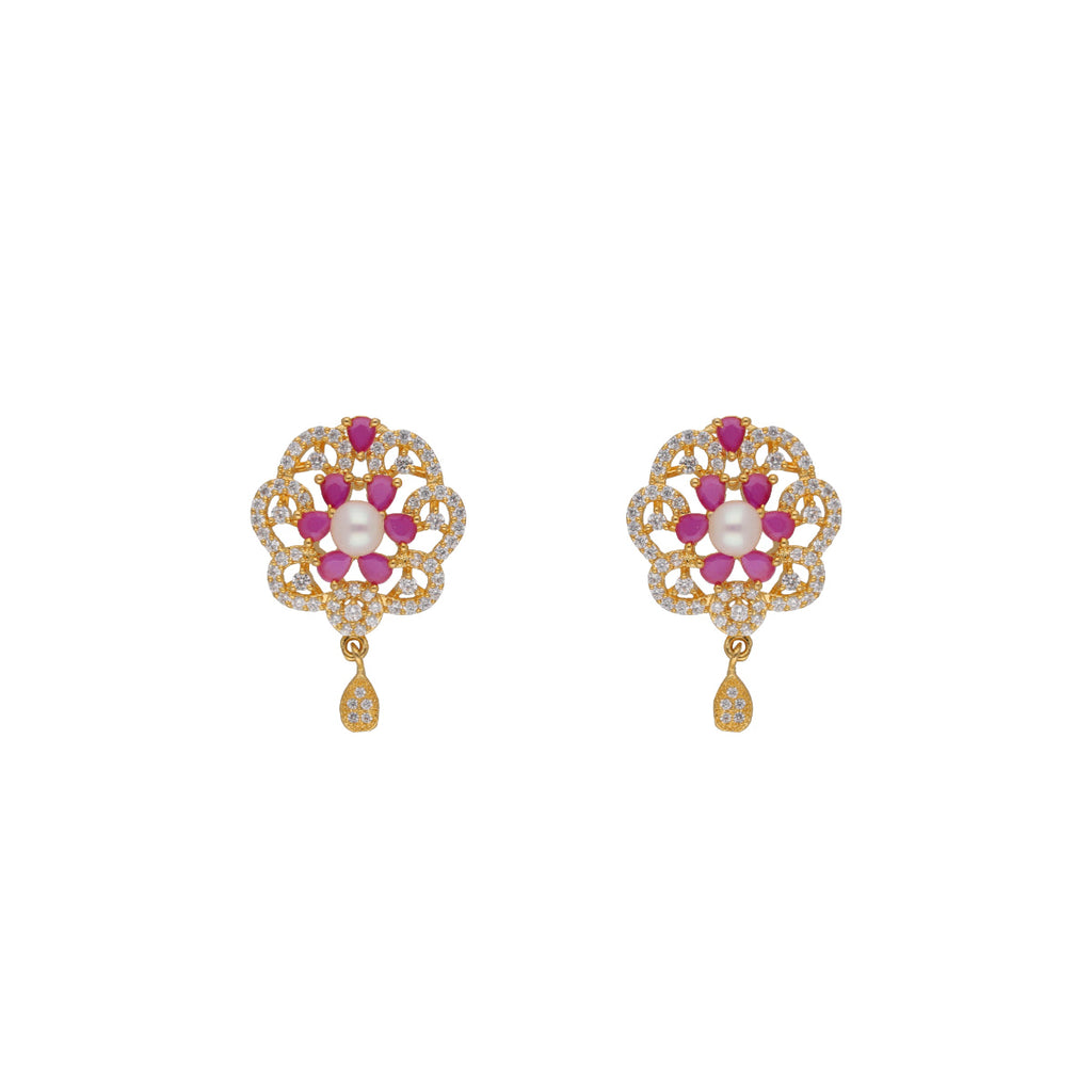 J Pearls Krishna 1 Line Pearl Sets - Real Pearl Jewelry