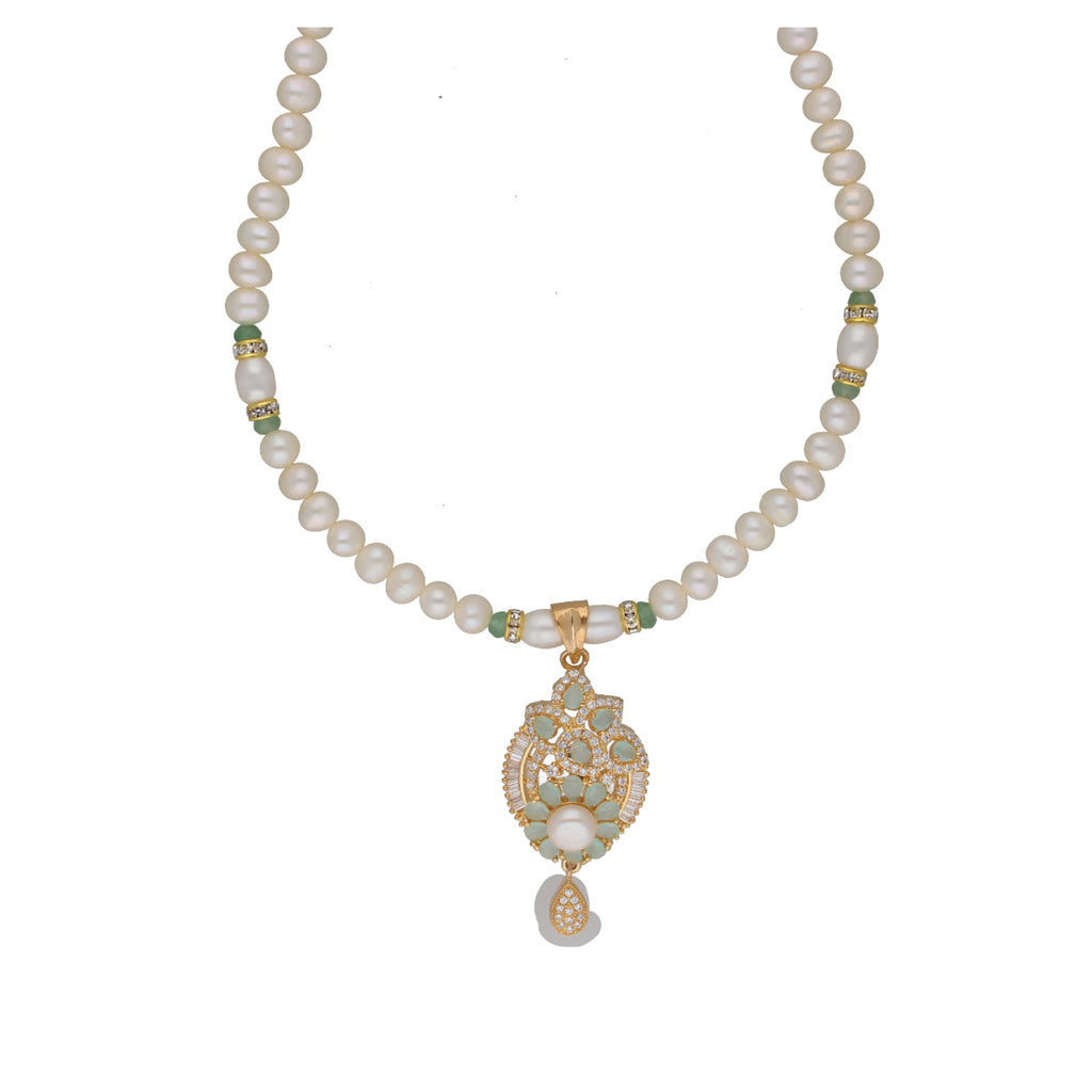 J Pearls Jhanvi 1 Line Pearl Sets - Real Pearl Jewelry