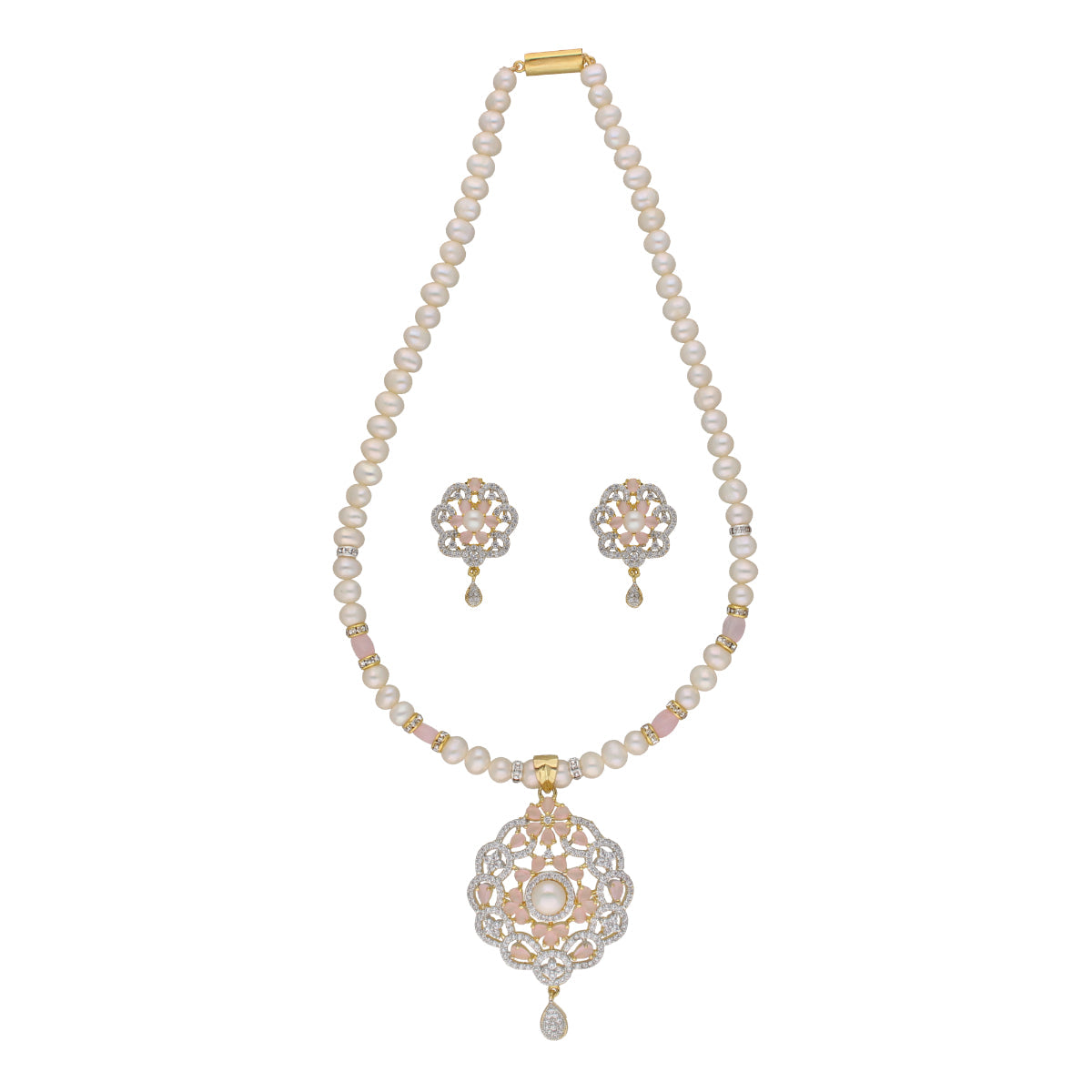 J Pearls Hemal 1 Line Pearl Sets - Real Pearl Jewelry | Grocsy