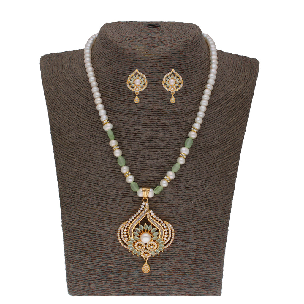 J Pearls Fatehjit 1 Line Pearl Sets - Real Pearl Jewelry | Grocsy