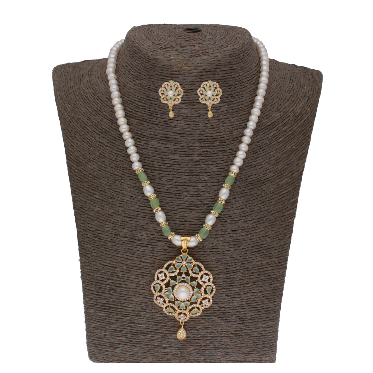 J Pearls Bahgvanti 1 Line Pearl Sets - Real Pearl Jewelry | Grocsy