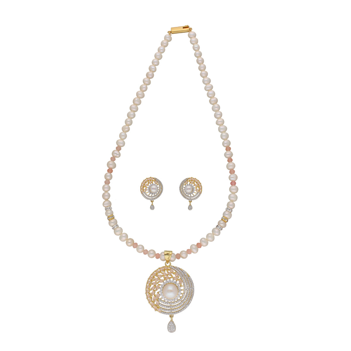 J Pearls Freya 1 Line Pearl Sets - Real Pearl Jewelry | Grocsy