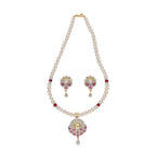 J Pearls Fatehjit 1 Line Pearl Sets - Real Pearl Jewelry | Grocsy