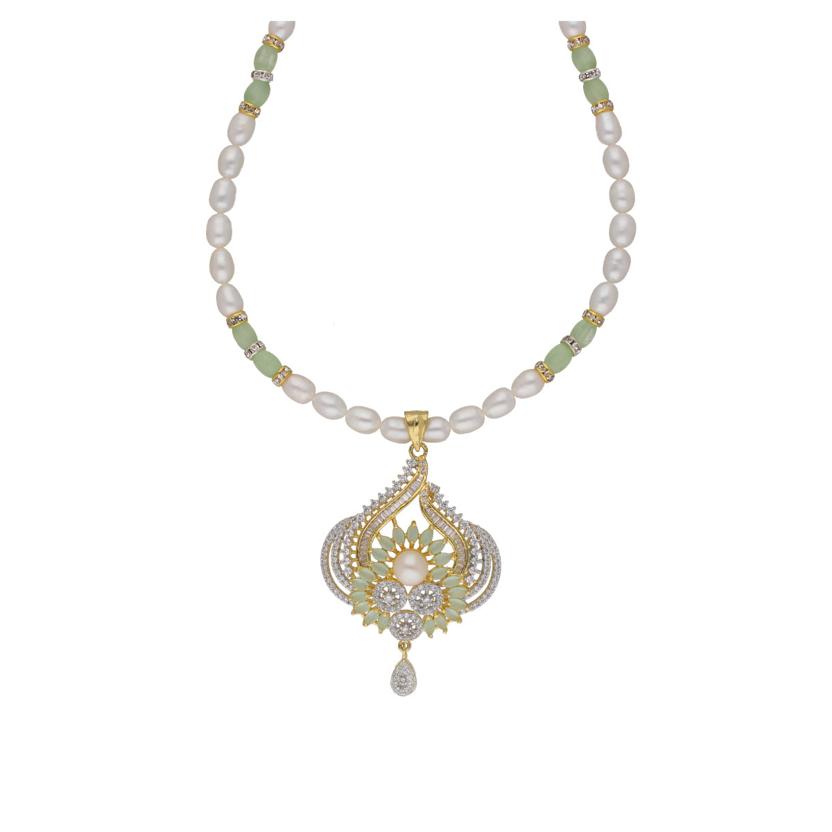 J Pearls Dhavni 1 Line Pearl Sets - Real Pearl Jewelry | Grocsy