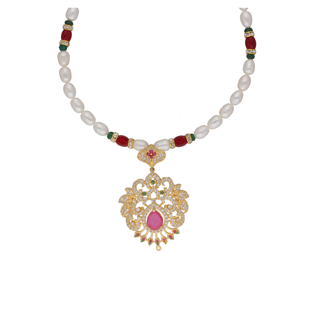 J Pearls Bahgvanti 1 Line Pearl Sets - Real Pearl Jewelry | Grocsy