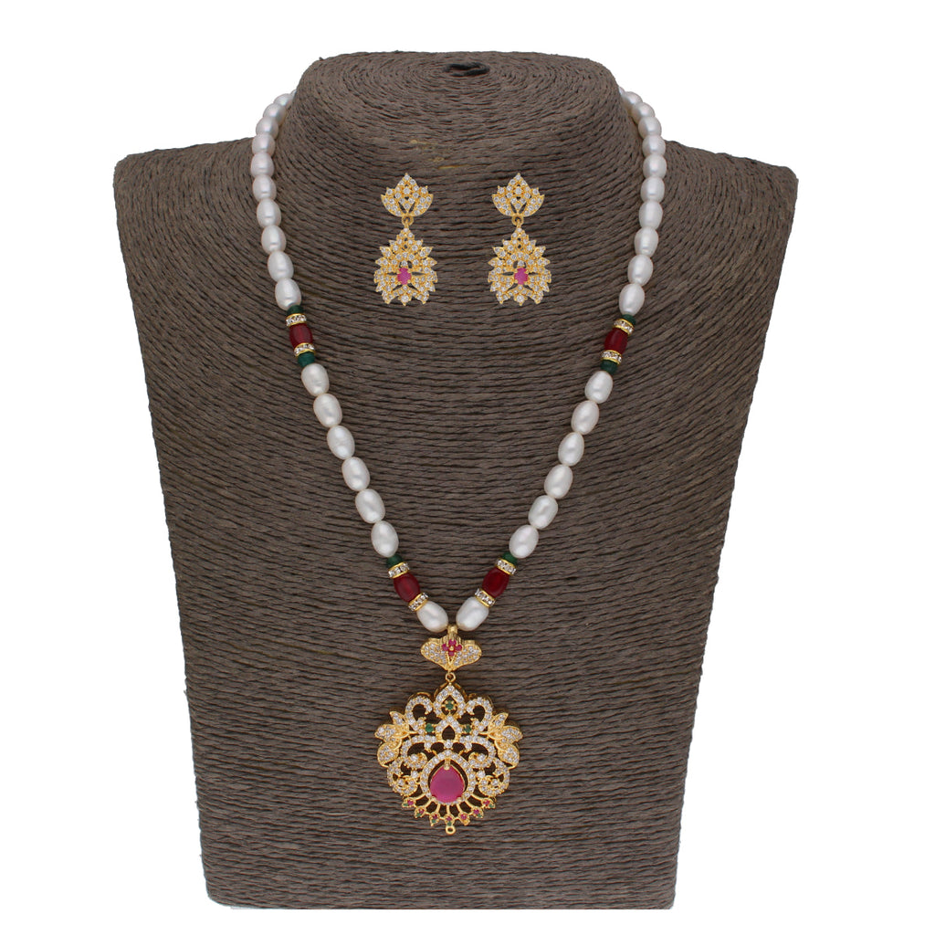 J Pearls Bahgvanti 1 Line Pearl Sets - Real Pearl Jewelry | Grocsy