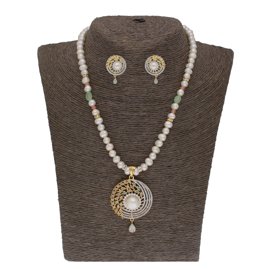 J Pearls Baani 1 Line Pearl Sets - Real Pearl Jewelry | Grocsy