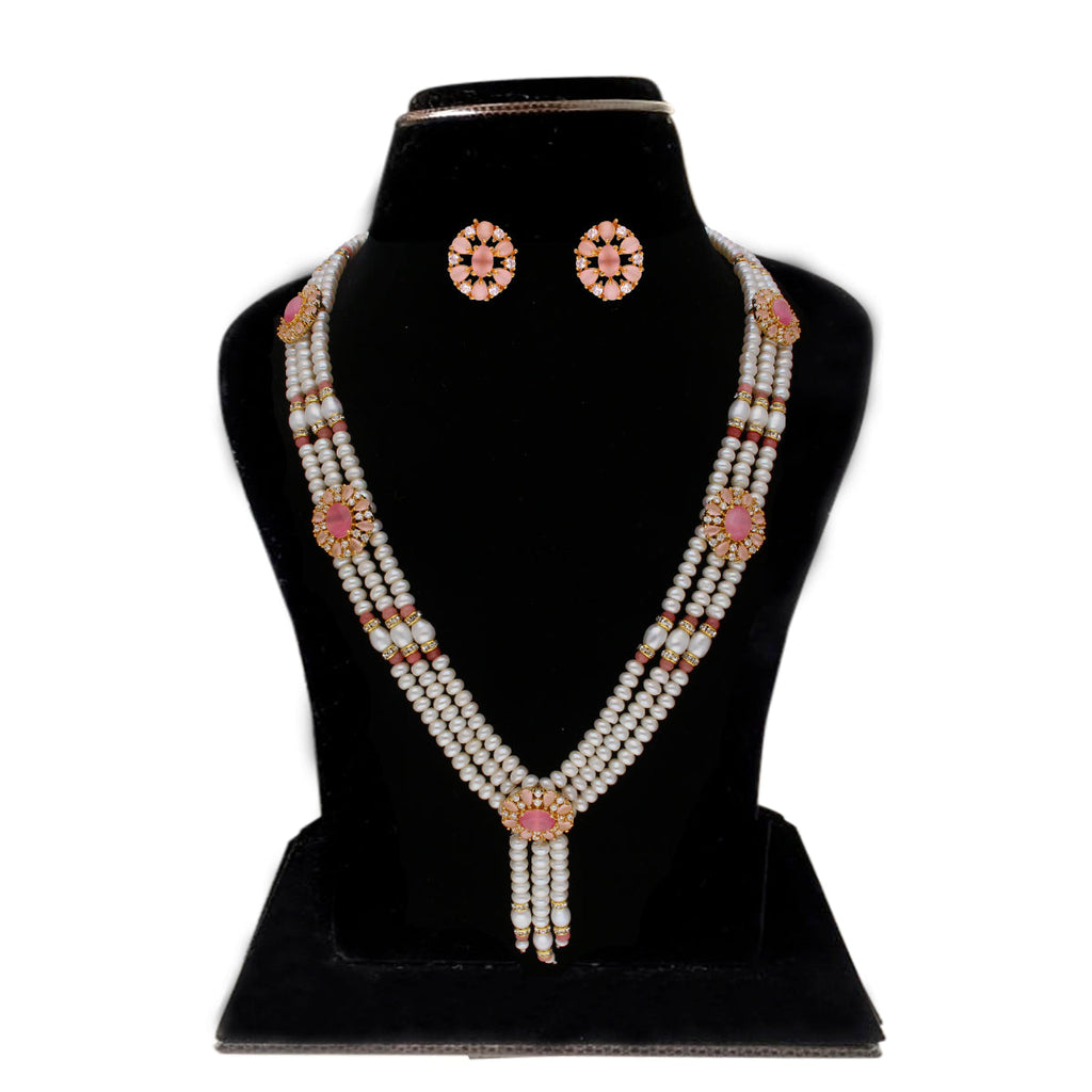 J Pearls Eva 3 Lines Pearl Sets - Real Pearl Jewelry | Grocsy