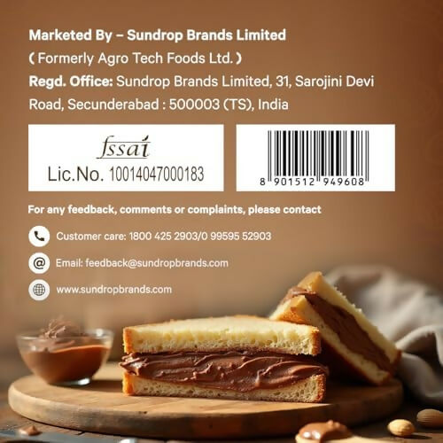 Sundrop Peanut Butter With Chocolate, Crunchy | Grocsy