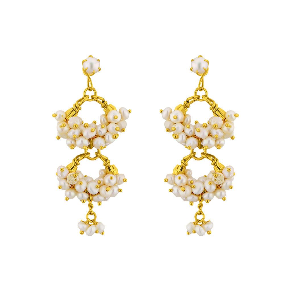 J Pearls Double Hanging - Real Pearl Jewelry | Grocsy