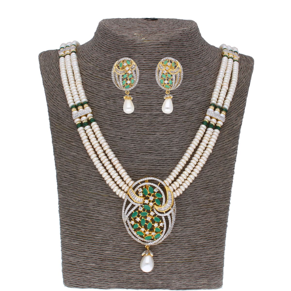 J Pearls Chantrea Pearl Set - Real Pearl Jewelry | Grocsy