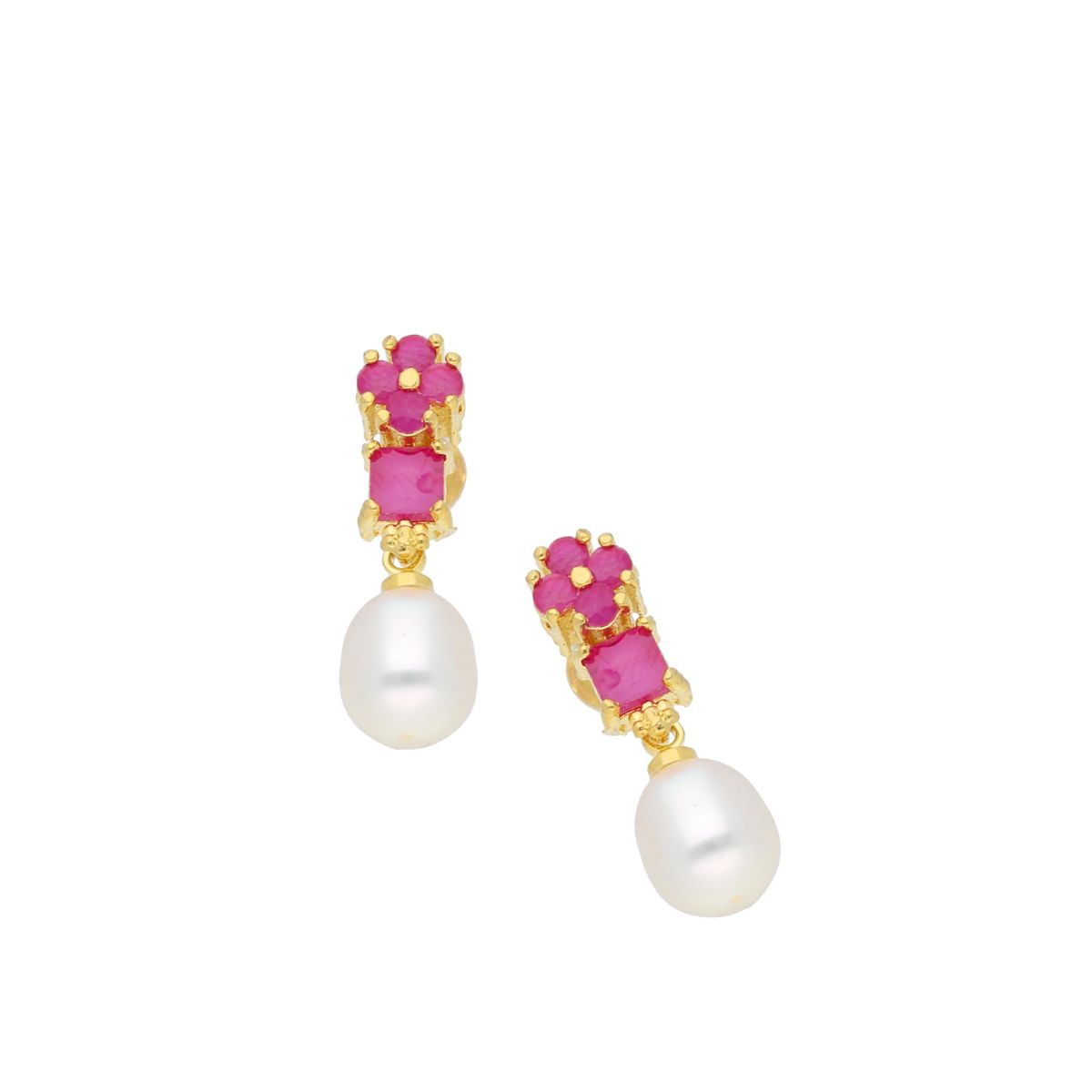 J Pearls Jaanvi Pearl Earrings - Real Pearl Jewelry | Grocsy