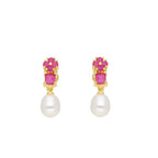 J Pearls Jaanvi Pearl Earrings - Real Pearl Jewelry | Grocsy
