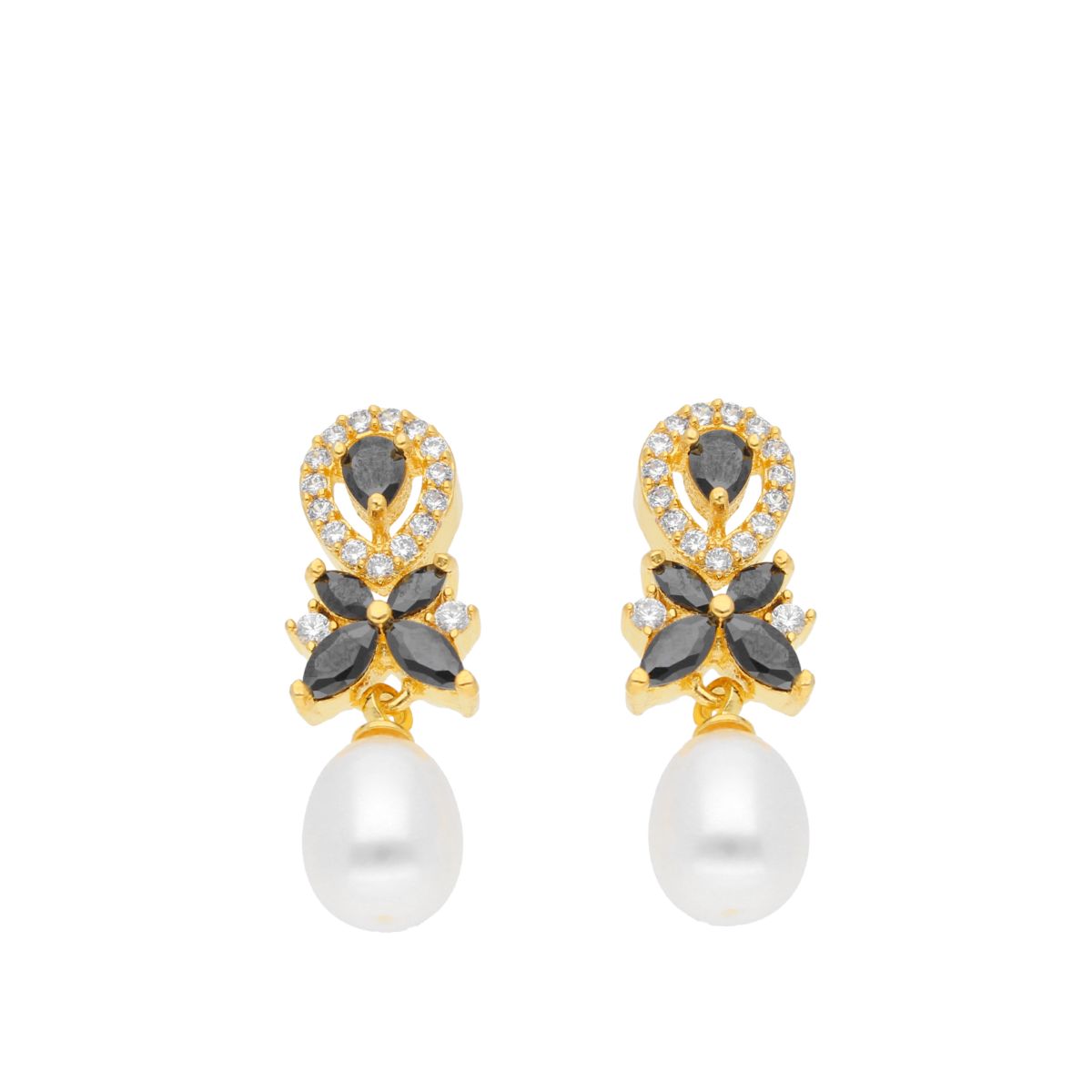 J Pearls Abarna Pearl Earrings - Real Pearl Jewelry | Grocsy