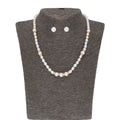 J Pearls Yashvi 1 Line Pearl Set - Real Pearl Jewelry | Grocsy