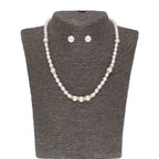 J Pearls Yashvi 1 Line Pearl Set - Real Pearl Jewelry | Grocsy