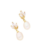 J Pearls Baasima Pearl Earrings - Real Pearl Jewelry | Grocsy