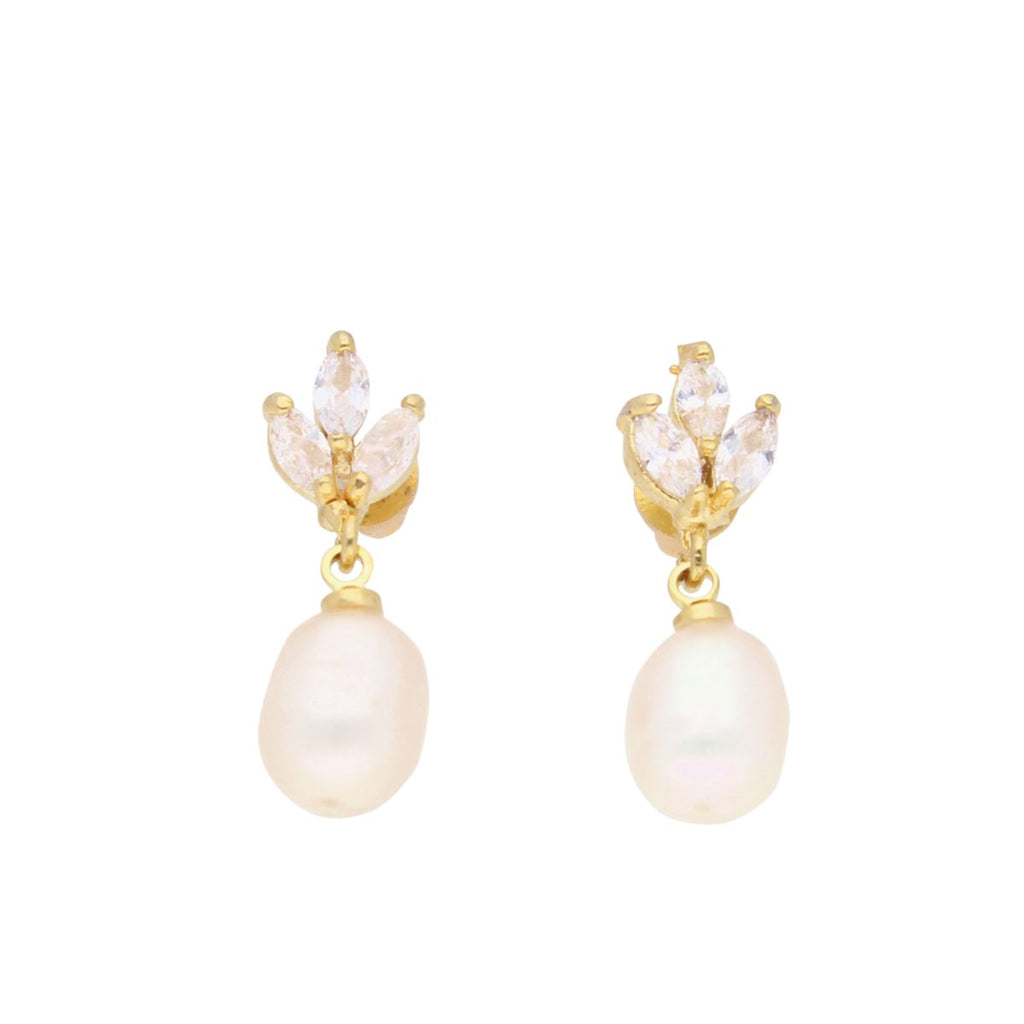 J Pearls Baasima Pearl Earrings - Real Pearl Jewelry | Grocsy