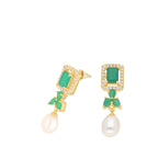 J Pearls Jaanvi Pearl Earrings - Real Pearl Jewelry | Grocsy