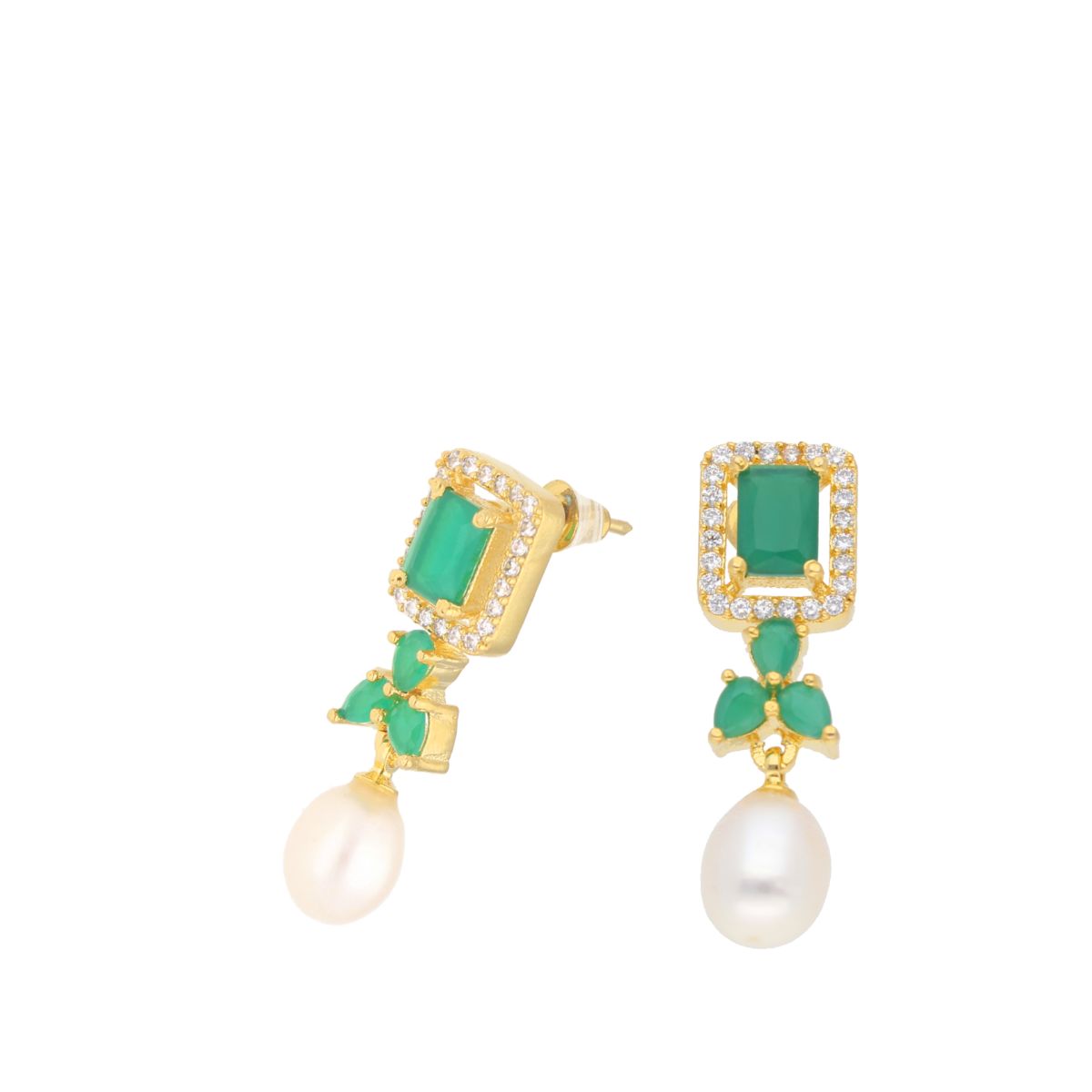 J Pearls Jaanvi Pearl Earrings - Real Pearl Jewelry | Grocsy
