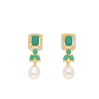 J Pearls Jaanvi Pearl Earrings - Real Pearl Jewelry | Grocsy