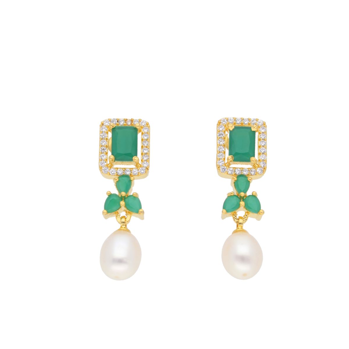 J Pearls Jaanvi Pearl Earrings - Real Pearl Jewelry | Grocsy