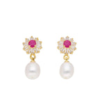 J Pearls Anahita Pearl Earrings - Real Pearl Jewelry
