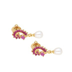 J Pearls Jaanvi Pearl Earrings - Real Pearl Jewelry | Grocsy
