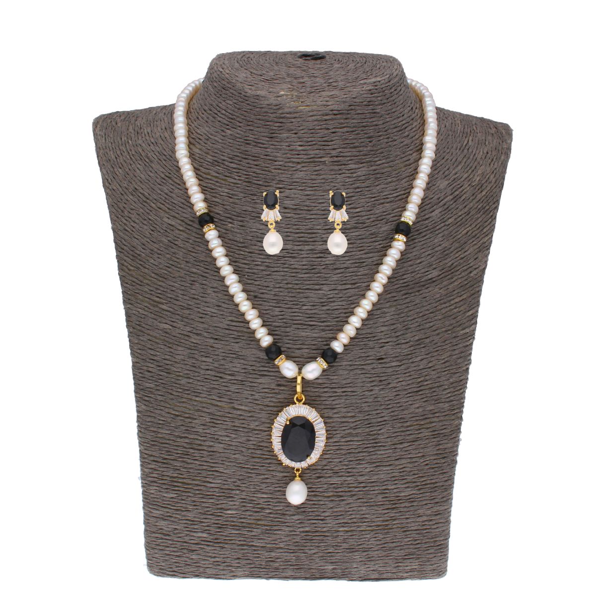 J Pearls Dharti Pearl Set - Real Pearl Jewelry | Grocsy
