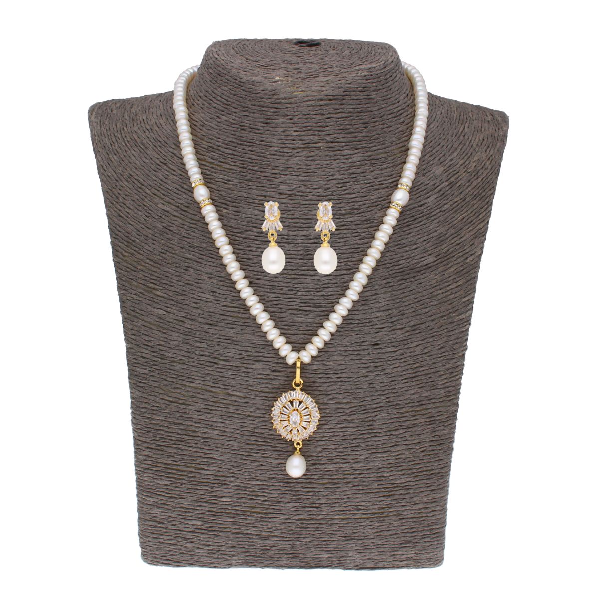 J Pearls Eeshika Pearl Set - Real Pearl Jewelry | Grocsy