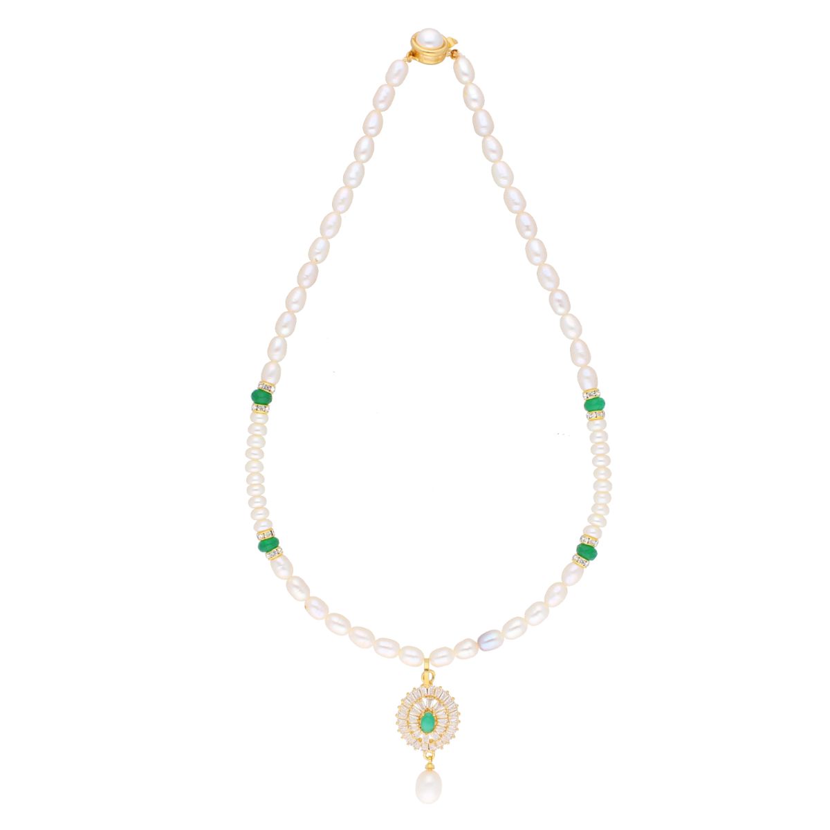 J Pearls Eeshika Pearl Set - Real Pearl Jewelry | Grocsy
