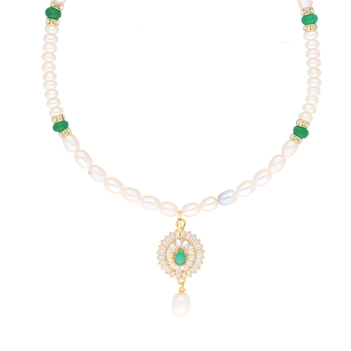 J Pearls Eeshika Pearl Set - Real Pearl Jewelry | Grocsy