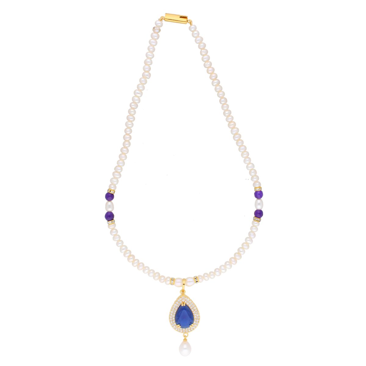 J Pearls Jaanvi Pearl Set - Real Pearl Jewelry | Grocsy