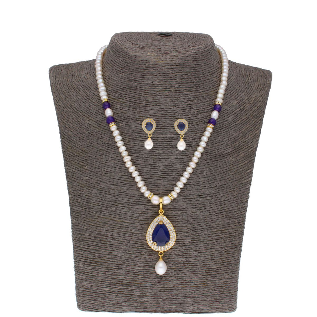 J Pearls Jaanvi Pearl Set - Real Pearl Jewelry | Grocsy
