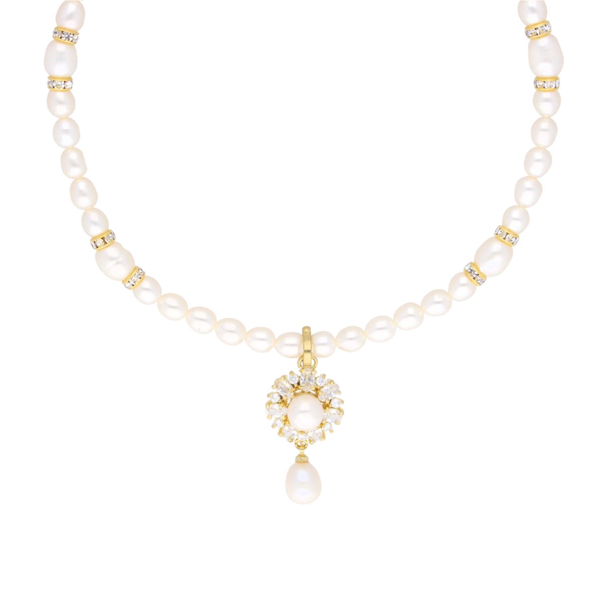 J Pearls Theertha Pearl Set - Real Pearl Jewelry | Grocsy