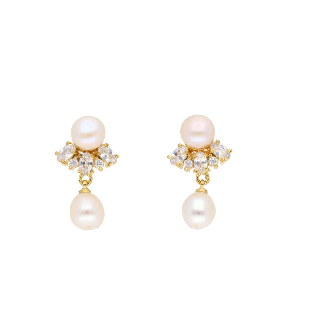J Pearls Theertha Pearl Set - Real Pearl Jewelry | Grocsy