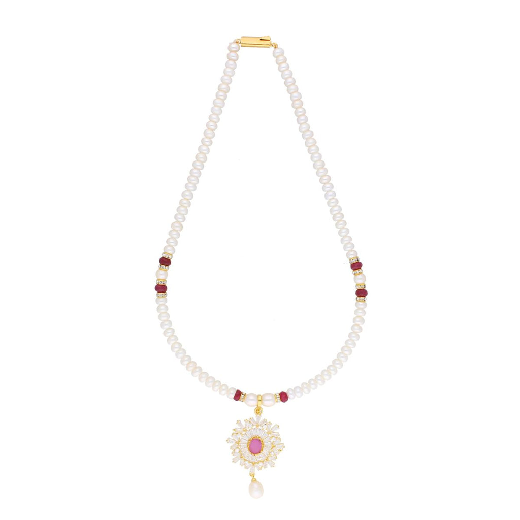 J Pearls Abdhija Pearl Set - Real Pearl Jewelry | Grocsy