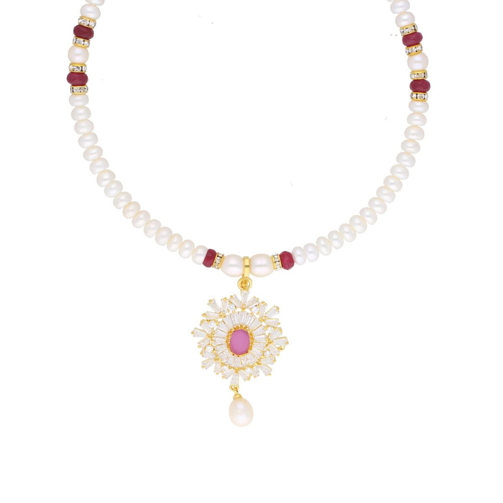 J Pearls Abdhija Pearl Set - Real Pearl Jewelry | Grocsy