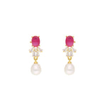J Pearls Abdhija Pearl Set - Real Pearl Jewelry | Grocsy